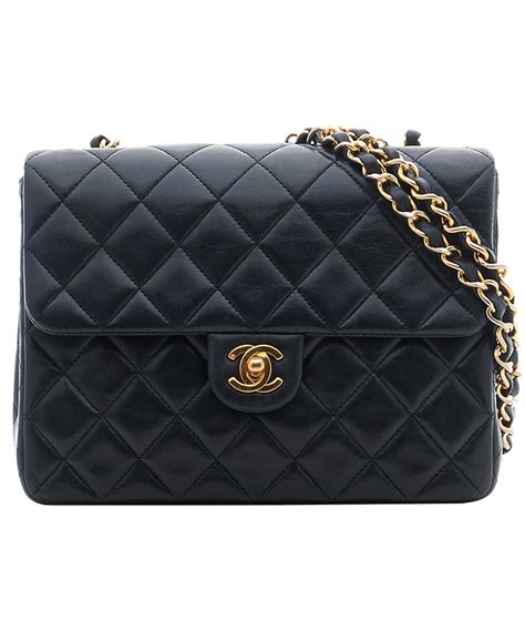 chanel navy and black quilted handbag|chanel black bags classic quilted.